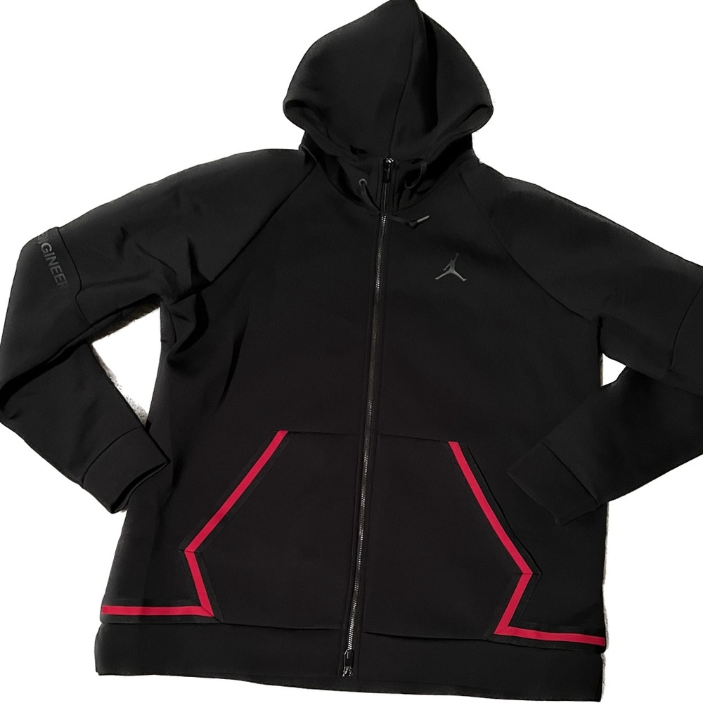 Jordan Flight Tech Diamond Full Zip Hoodie  Black 939940-010 Men's XL